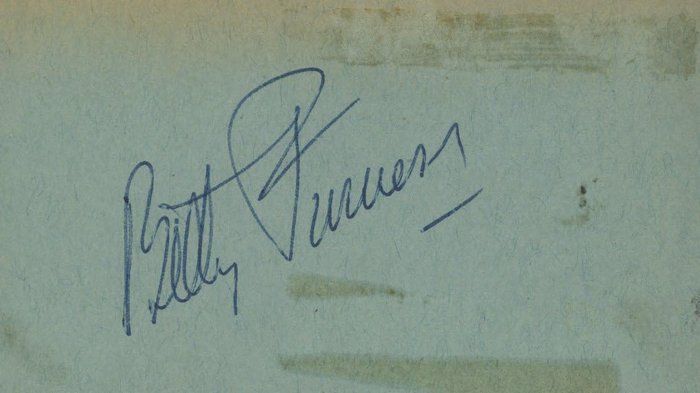 Lot 175: Swingtime Betty Furness signed valet ticket