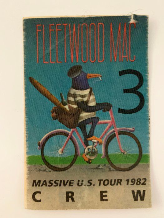 Lot 179: Fleetwood Mac Massive US Tour 1982 Backstage Crew Pass