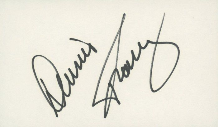 Lot 186: Dennis Franz NYPD Blue signature cut