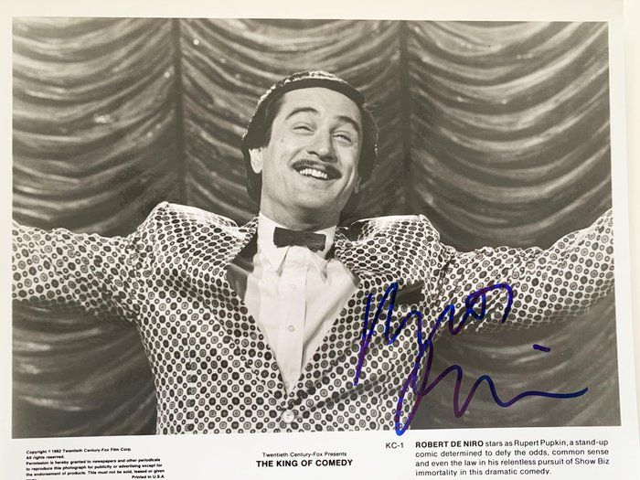 Lot 205: The King of Comedy Robert De Niro signed movie photo