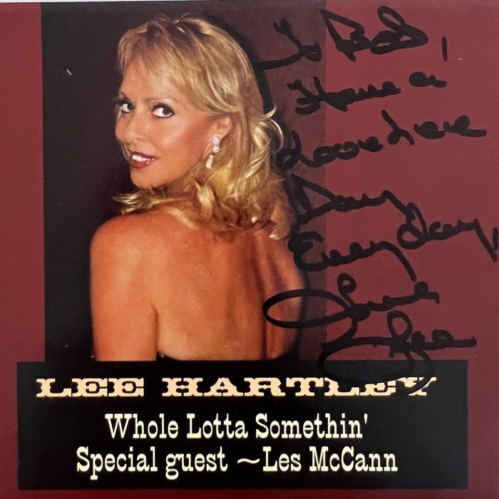 Lot 242: Lee Hartley Whole Lotta Somethin signed CD