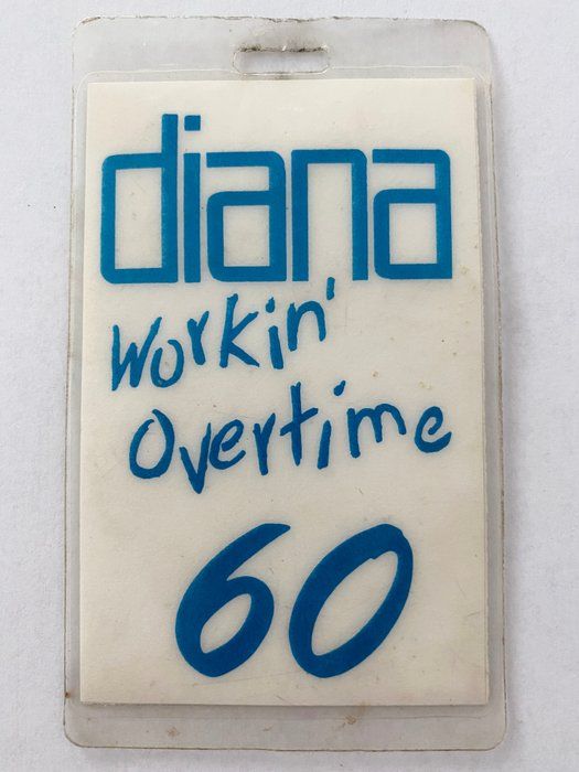 Lot 259: Diana Ross Backstage Pass