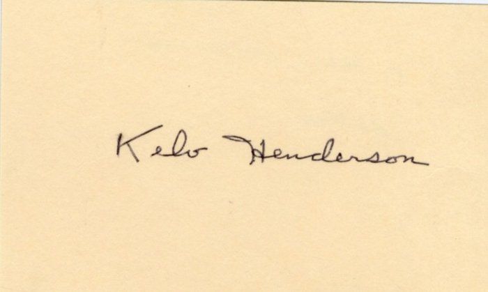 Lot 261: 26 Men Kelo Henderson Signed Photo