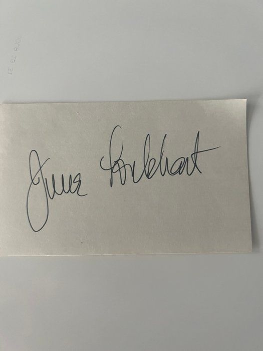 Lot 263: Lassie June Lockhart original signature