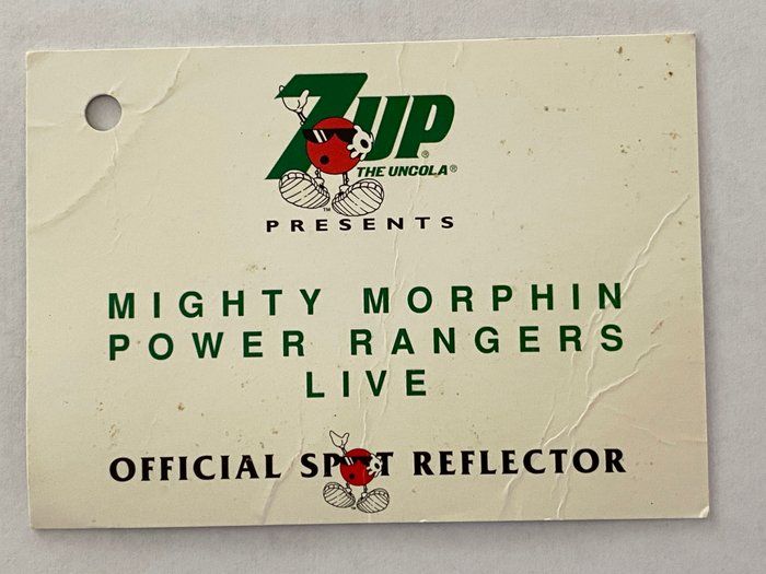 Lot 342: Mighty Morphin' Power Rangers Live Official Spot Reflector Pass