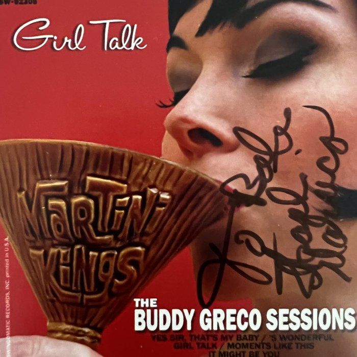 Lot 354: Buddy Greco Girl Talk signed CD