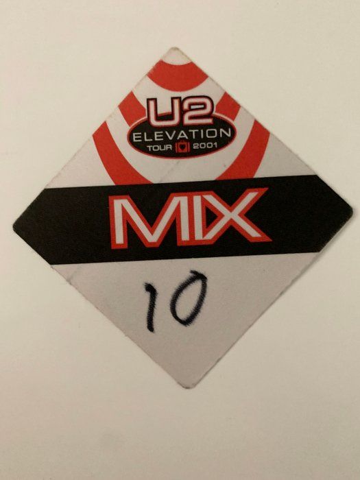 Lot 381: U2 Elevation Tour 2001 Mix Backstage Pass