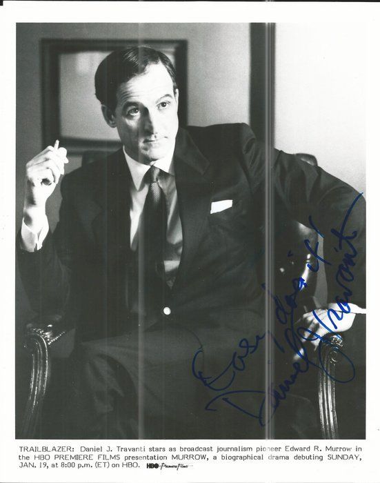 Lot 386: Hill Street Blues Murrow Daniel J. Travanti Signed Movie Photo
