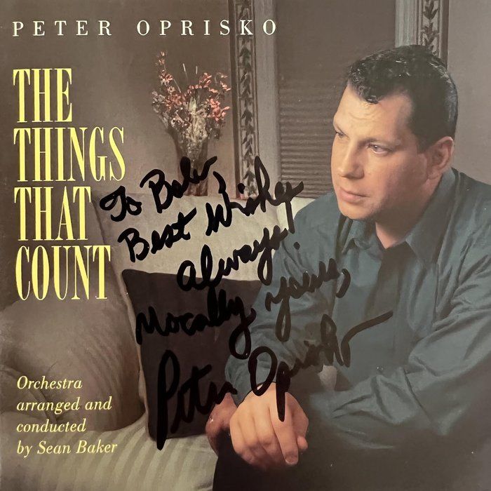 Lot 408: Peter Oprisko The Things That Count signed CD