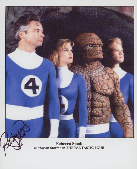 Lot 427: The Fantastic Four Rebecca Staab signed movie photo