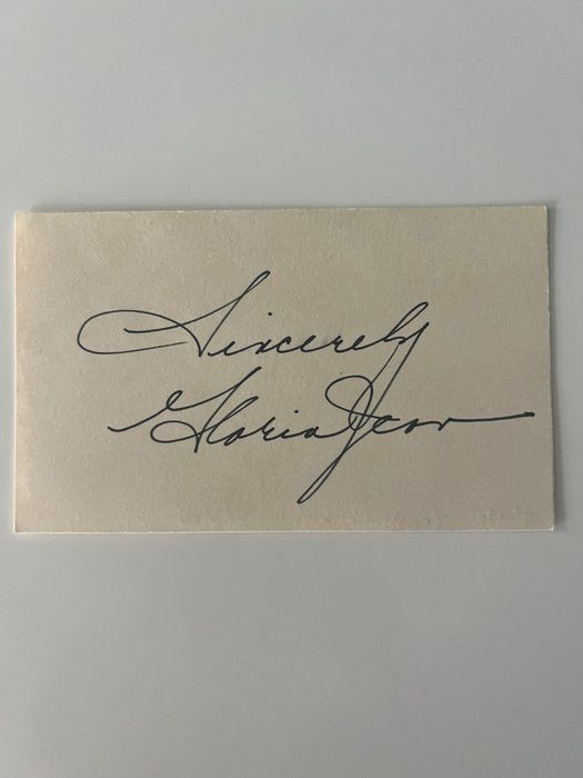 Lot 433: A Little Bit of Heaven Gloria Jean original signature
