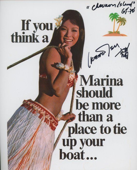 Lot 440: Wiki wiki dollar Irene Tsu signed Chevron advertising campaign photo