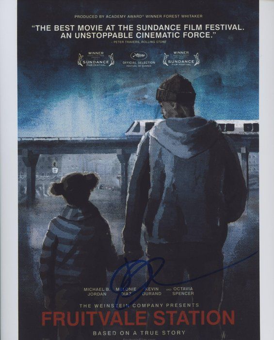 Lot 532: Fruitvale Station Ryan Googler signed movie poster