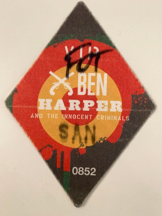 Lot 536: Ben Harper and The Innocent Criminals VIP Pass