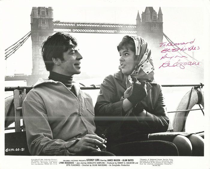 Lot 539: Georgy Girl Lynn Redgrave Signed Movie Photo