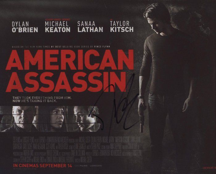 Lot 561: American Assassin Dylan O'Brien signed poster