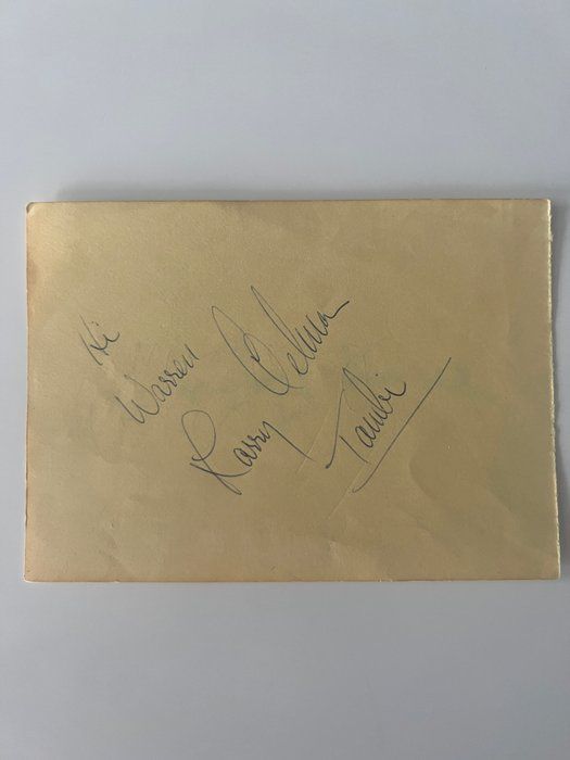 Lot 585: Larry Tavber original signature