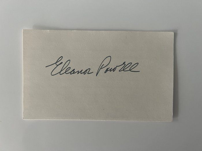 Lot 618: Eleanor Powell original signature
