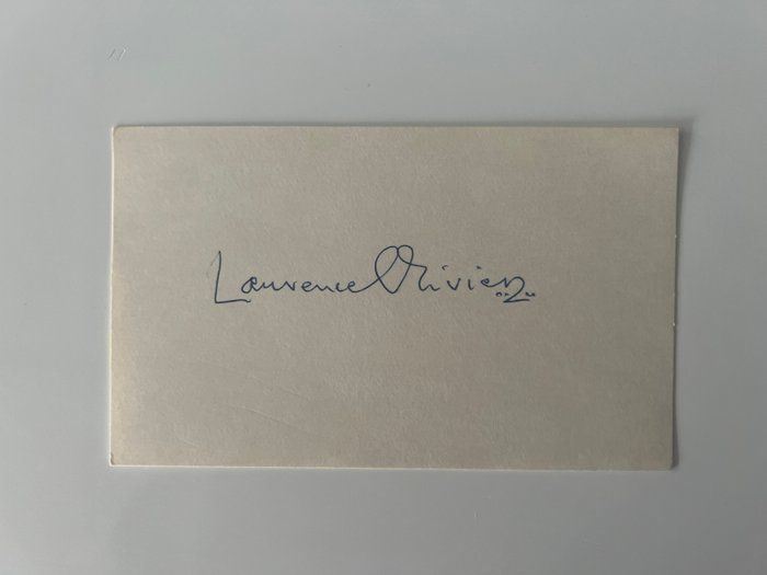 Lot 619: Sir Lawrence Olivier original signature