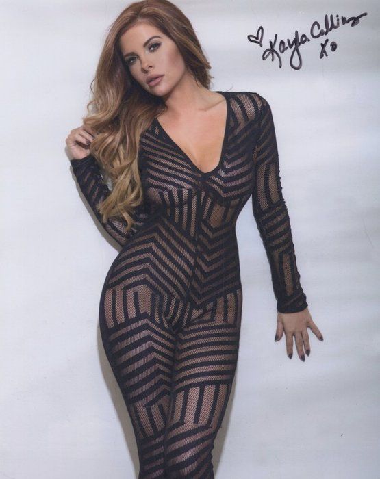 Lot 628: Playboy Playmate Kayla Collins Signed Photo