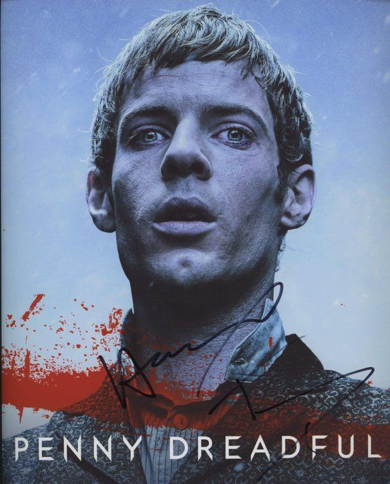 Lot 634: Penny Dreadful Harry Treadaway signed mini poster