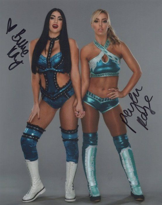 Lot 657: WWE as The Iconic Duo and later The IIconics The Iiconics Signed Photo