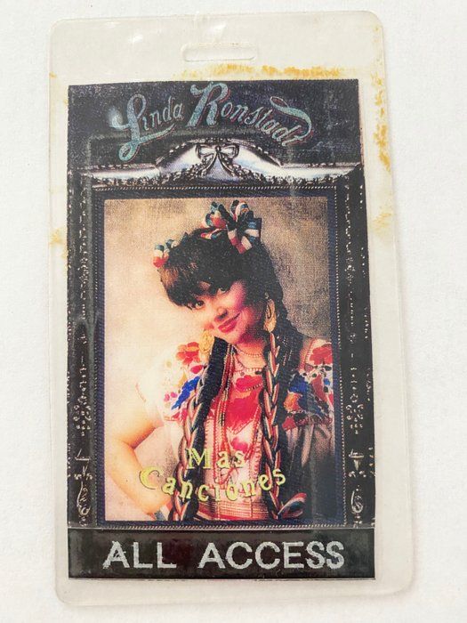Lot 682: Linda Ronstadt Backstage Pass