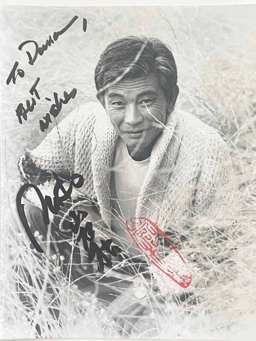 Lot 492: Samurai Jack Mako signed photo