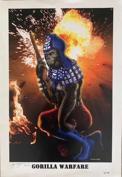 Lot 500: Gorilla Warfare unsigned poster