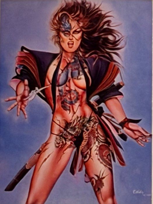 Lot 507: Artist Olivia DeBerardinis Pin Up 1992 Collector Card