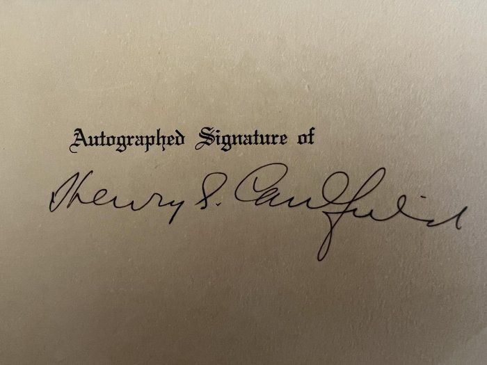Lot 522: Former Governor of Missouri Henry S. Caulfield original signature