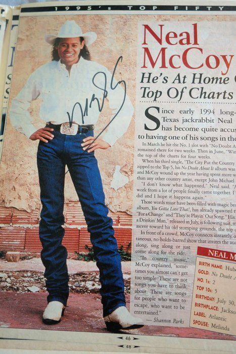 Lot 527: Neal McCoy signed magazine photo