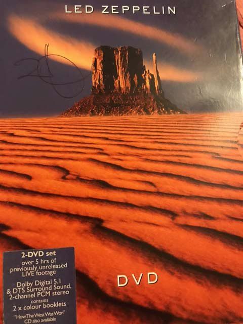 Lot 577: Led Zeppelin Robert Plant signed DVD