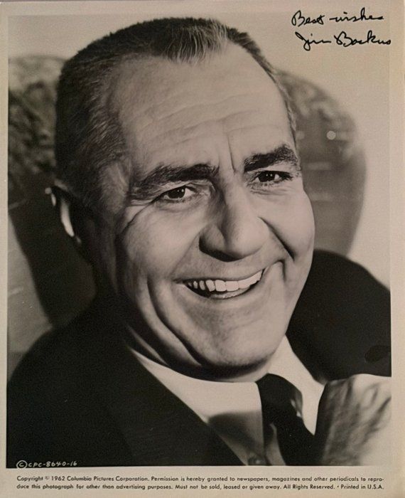 Lot 579: Gilligan's Island Jim Backus signed photo