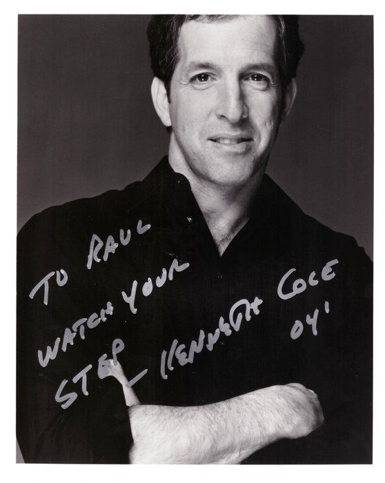 Lot 599: Designer Kenneth Cole signed photo