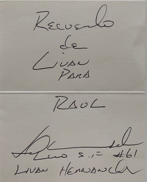 Lot 603: MLB Livan Hernandez signed card