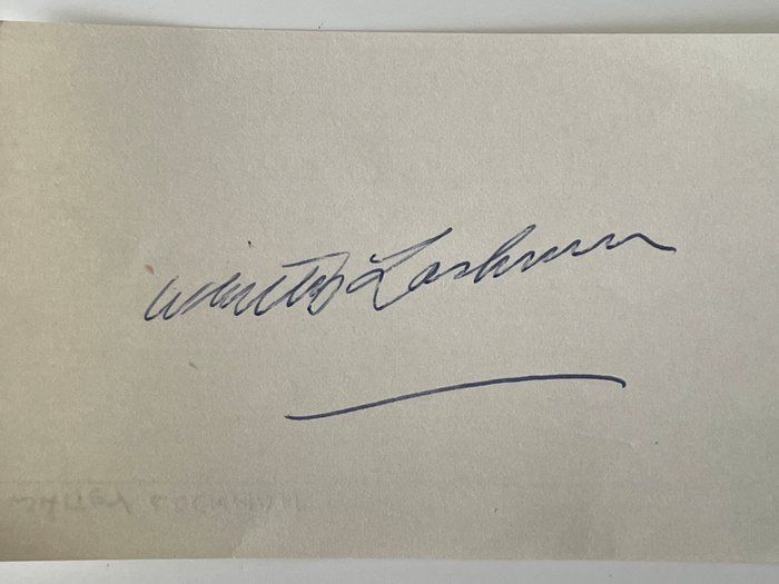 Lot 632: Whitney Lockman original signature cut