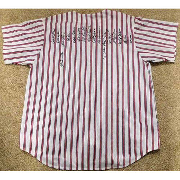 Lot 655: Los Angeles Dodgers Legends Signed Jersey (18 Signatures)