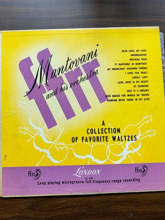Lot 14: A Collection Of Favorite Waltzes Mantovani And His Orchestra Album