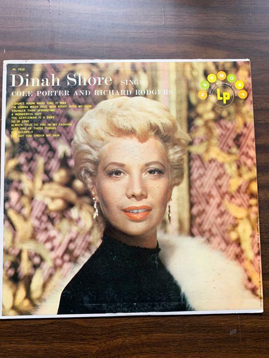 Lot 34: Dinah Shore ‎Sings Cole Porter And Richard Rodgers Album