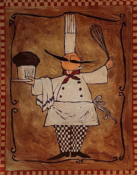 Lot 97: Chef Folk Art Print