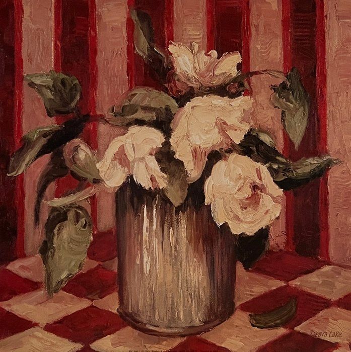 Lot 111: Debra Lake Floral Art Print