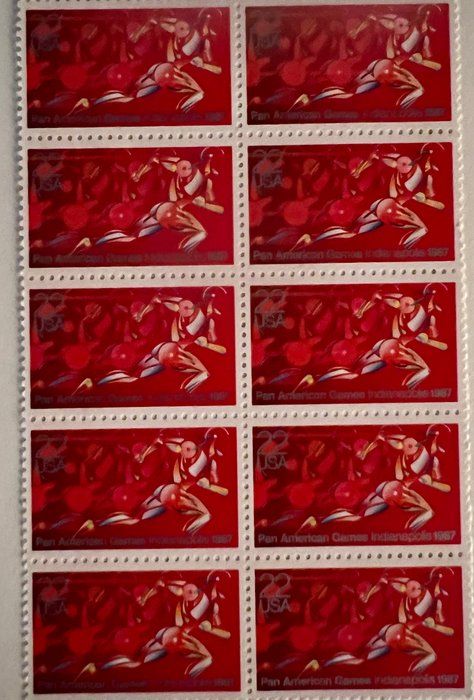 Lot 128: Pan American Games stamp sheet