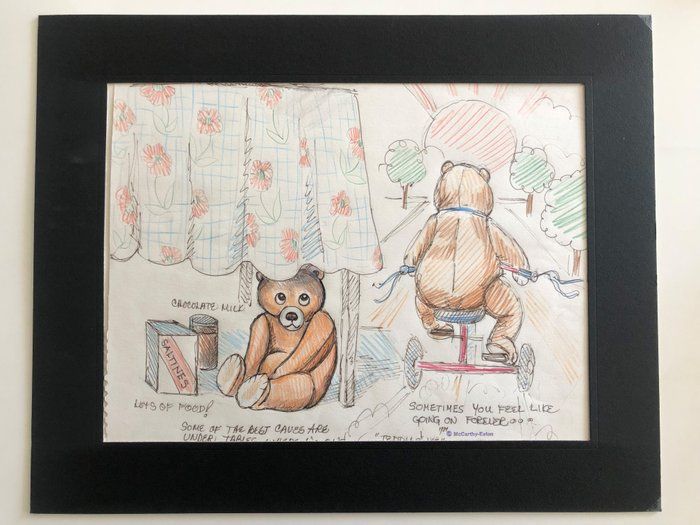 Lot 133: McCarthy-Eaton Original Teddy & Me Art