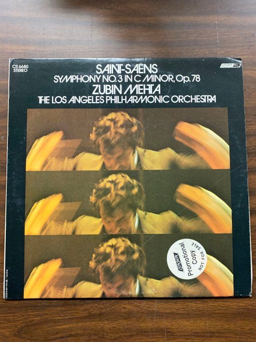 Lot 137: Saint-Saëns, Zubin Mehta, The Los Angeles Philharmonic Orchestra, Anita Priest, Shibley Boyes, Gerald Robbins ‎– Symphony No. 3 In C Minor, Op. 78 Album