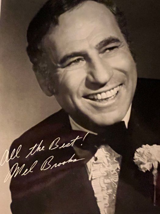 Lot 142: Mel Brooks facsimile signed photo. 8x10 inches