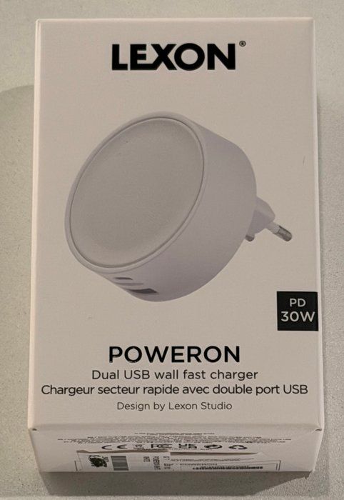 Lot 156: Exon PowerOn PD 30W Dual USB Wall Fast Charger