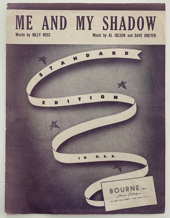 Lot 180: Me And My Shadow unsigned sheet music