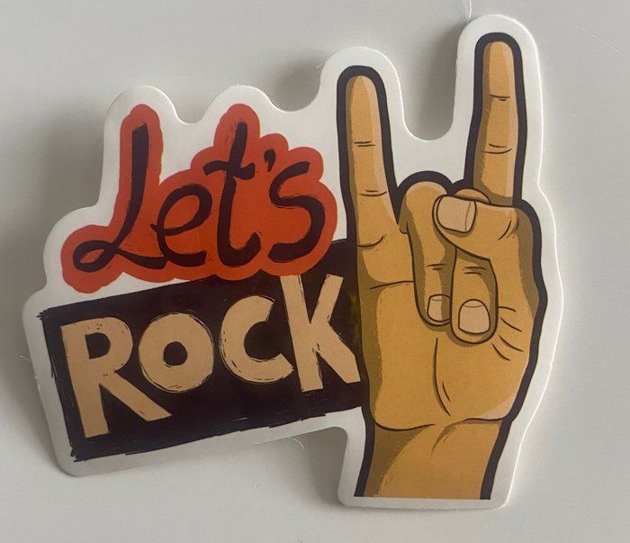 Lot 215: Let's Rock sticker
