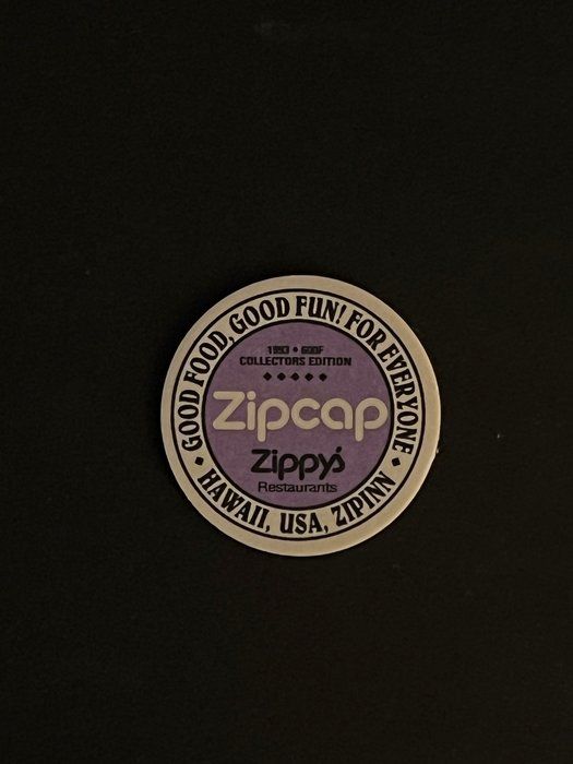 Lot 216: Vintage 1990s POGs Game Cap Zippys Hawaii